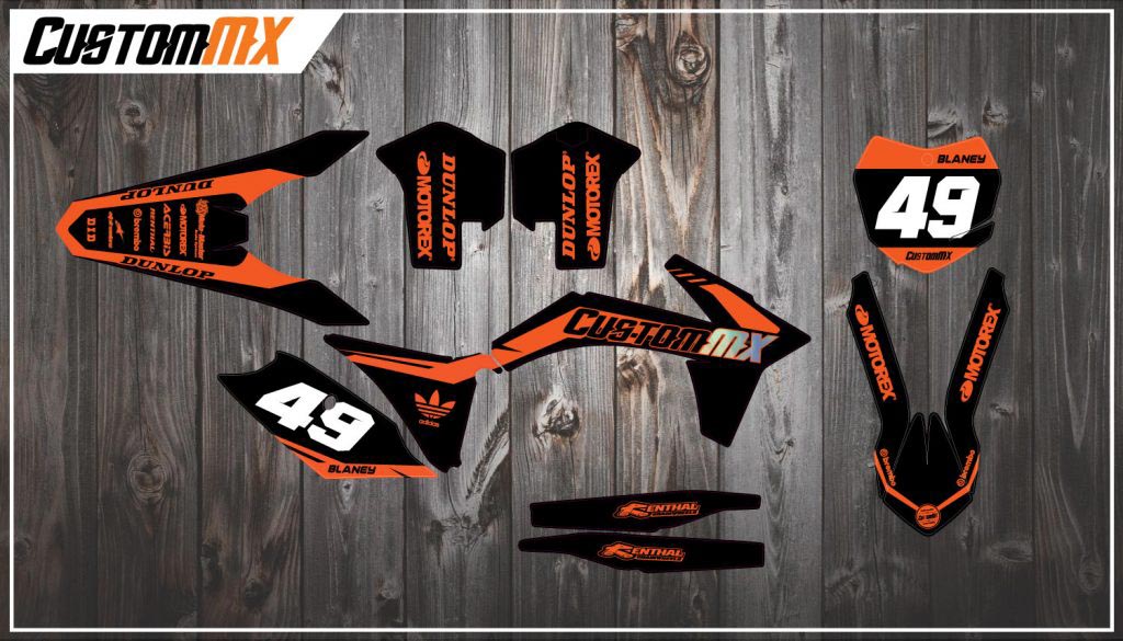 Prostock Fluorescent Orange Series Ktm Sx Sxf Graphics Kit