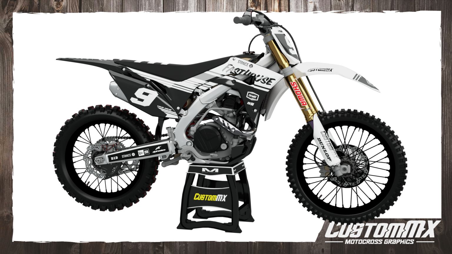 Split Series White Honda Cr Crf Graphics Kit Custom Mx The