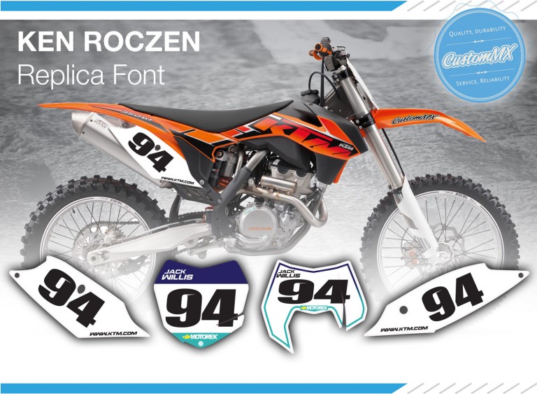 FACTORY Series – KTM SX SXF EXC EXC-F Backgrounds Kit – Custom MX – The ...