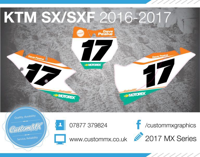 2017 Inspired Series – KTM SX SXF Backgrounds Kit – Custom MX – The ...