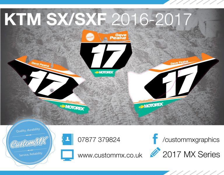 2017 Inspired Series – KTM SX SXF Backgrounds Kit – Custom MX – The ...