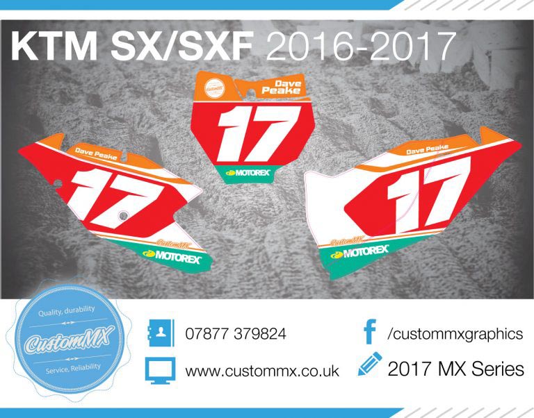 2017 Inspired Series – KTM SX SXF Backgrounds Kit – Custom MX – The ...