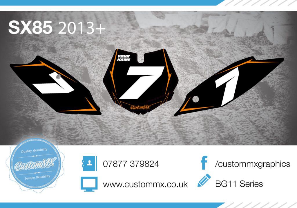 BG11 – KTM SX85 Graphics Kit 2003-2017 Models – Custom MX – The Home Of ...