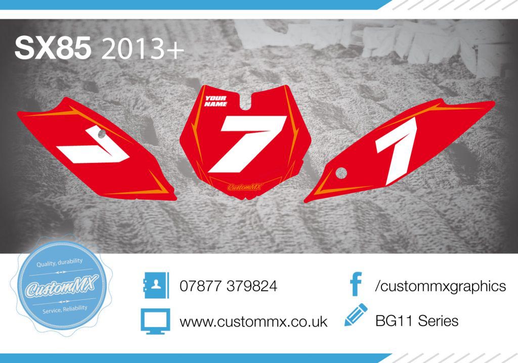 BG11 – KTM SX85 Graphics Kit 2003-2017 Models – Custom MX – The Home Of ...