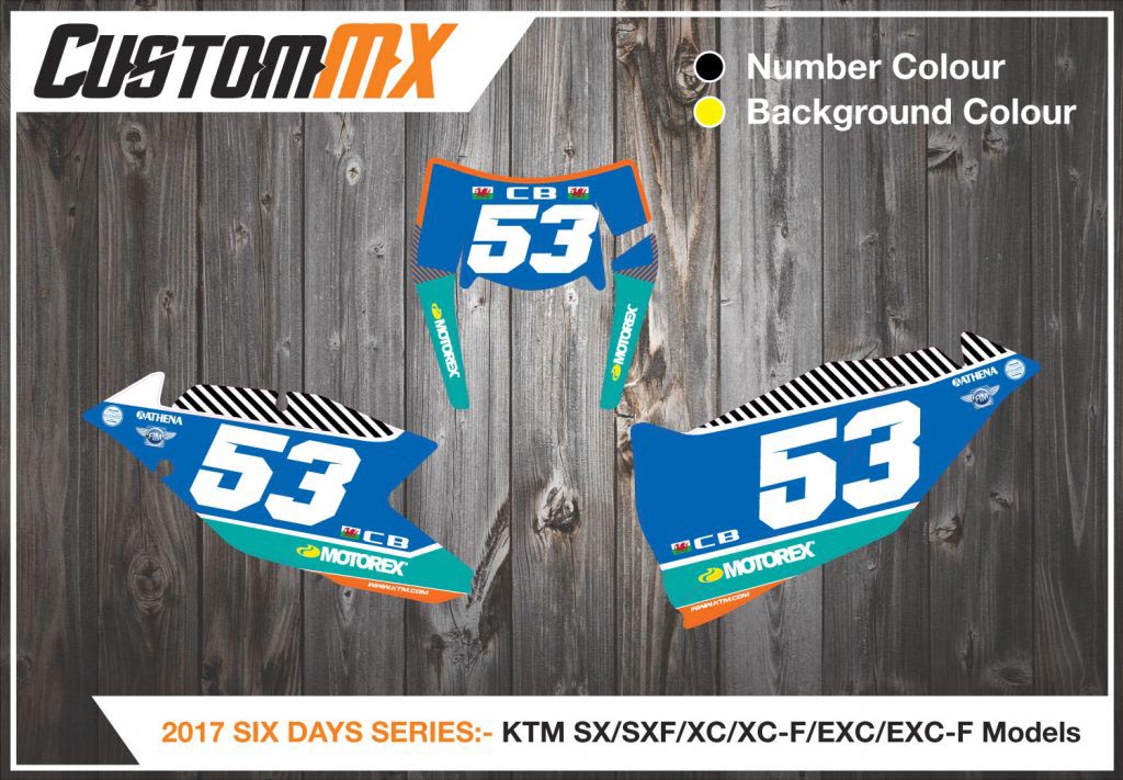 6 Days ’17 Series – KTM SX/XC/EXC Backgrounds Kit – Custom MX – The ...