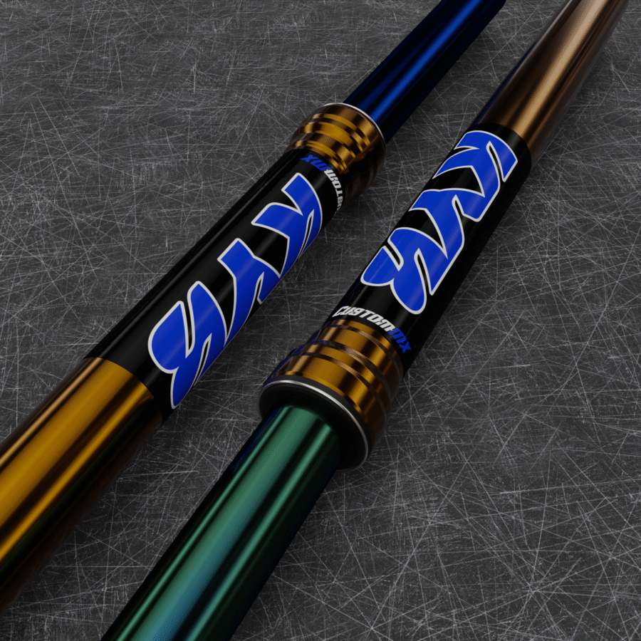 KYB Blue Upper Fork Decals (Black)