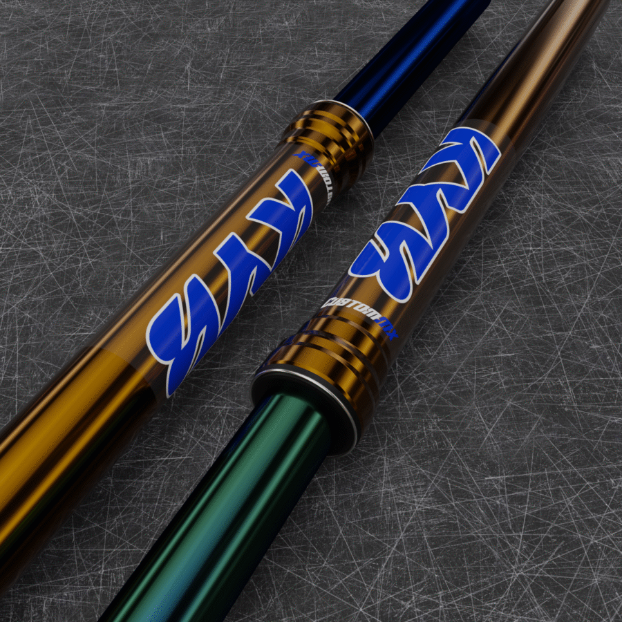 CLEAR: KYB Blue Upper Fork Decals
