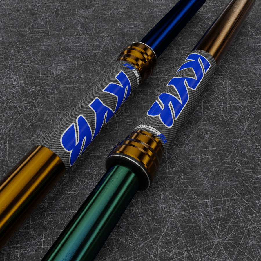 KYB Blue Upper Fork Decals (Carbon)