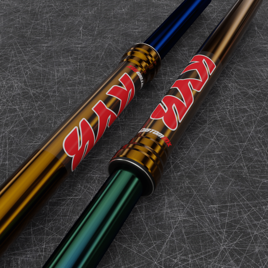 CLEAR: KYB Red Upper Fork Decals