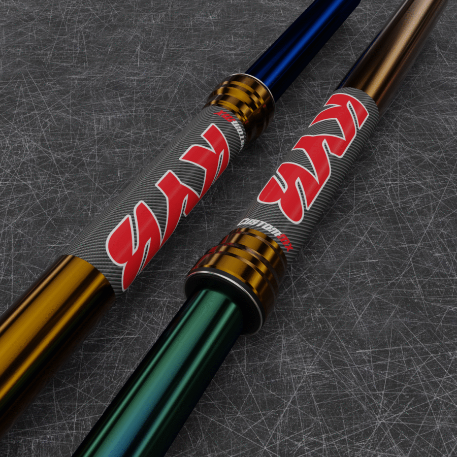 KYB Red Upper Fork Decals (Carbon)