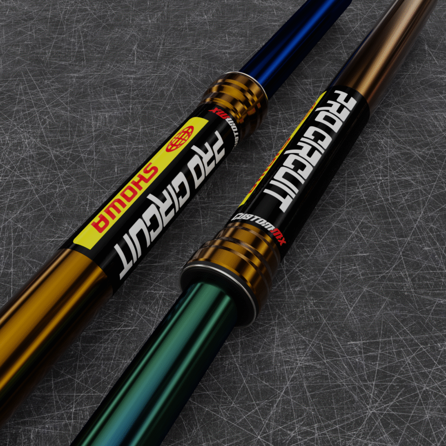 Pro Circuit / Showa Upper Fork Decals (Black)