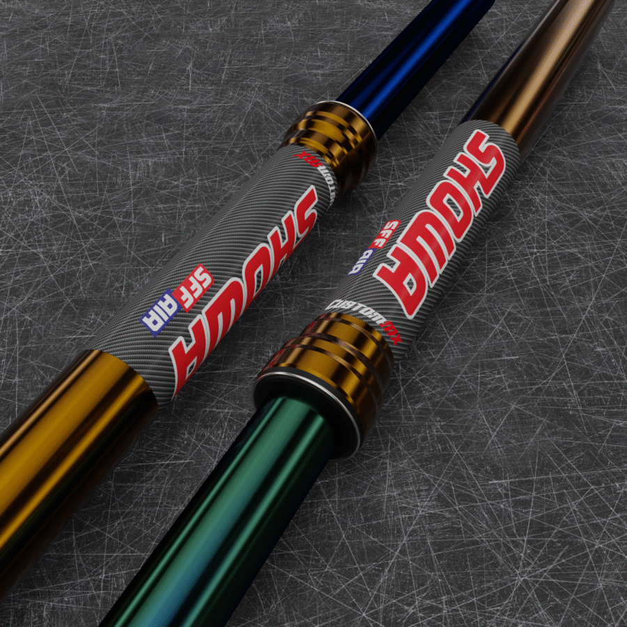 SHOWA SFF AIR Upper Fork Decals (Carbon)
