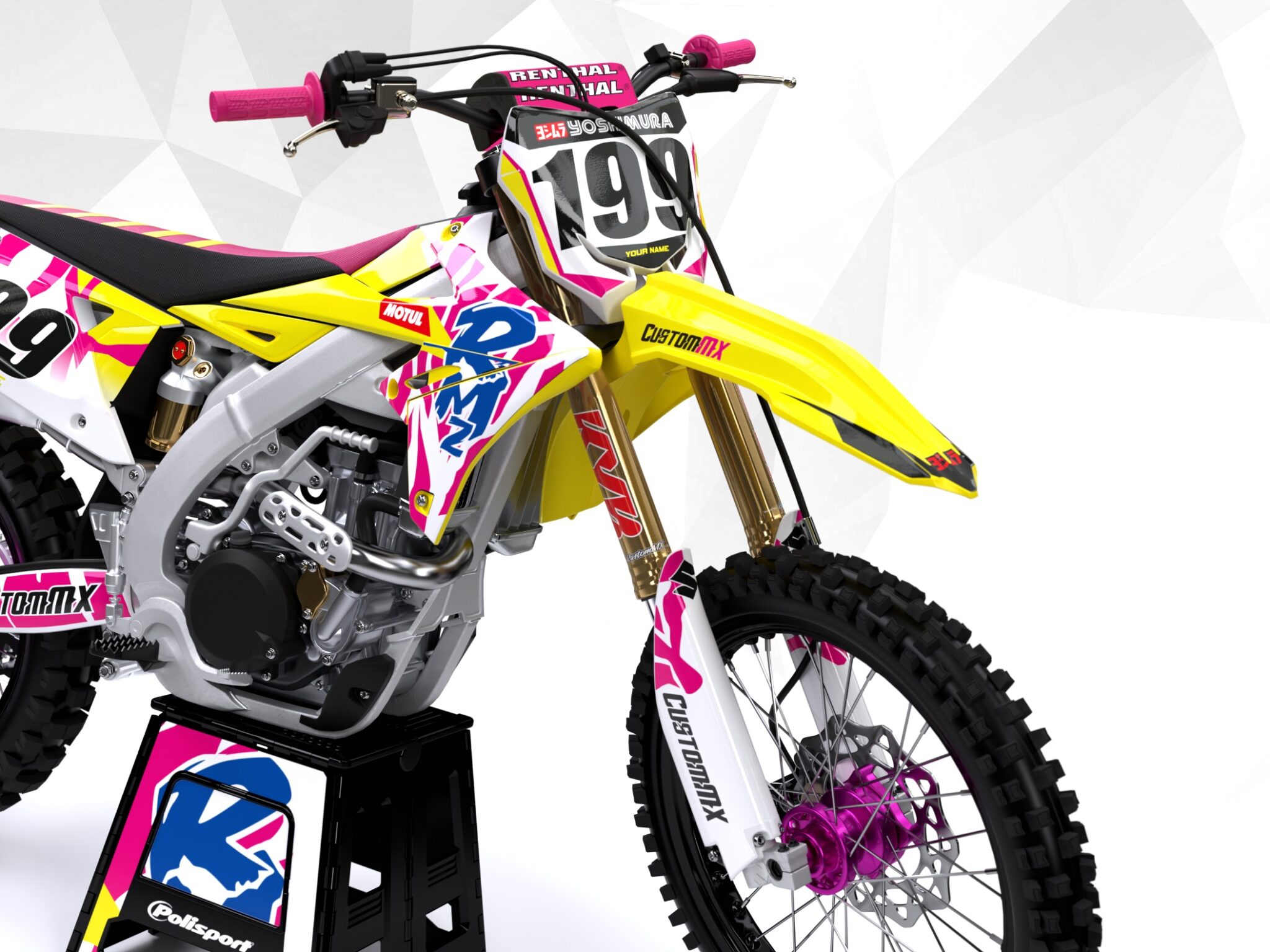 Retro Series – Suzuki RM / RMZ Graphics Kit – Custom MX – The Home Of ...