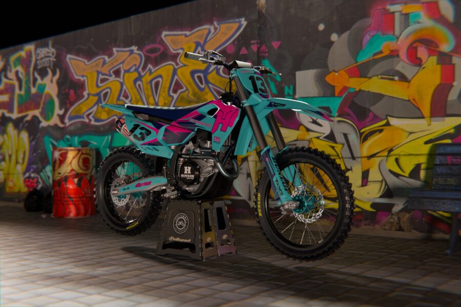 Alternative view of Sharp Series - Husqvarna TE / FC / FE / WR / CR / TC Full Graphics Kit