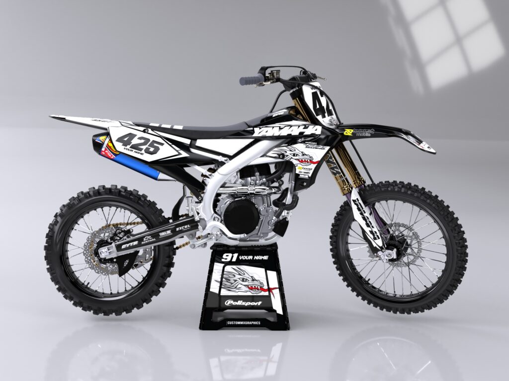 Troy(BLACK) – Yamaha YZ/YZF/WR Graphics Kit – Custom MX – The Home Of ...