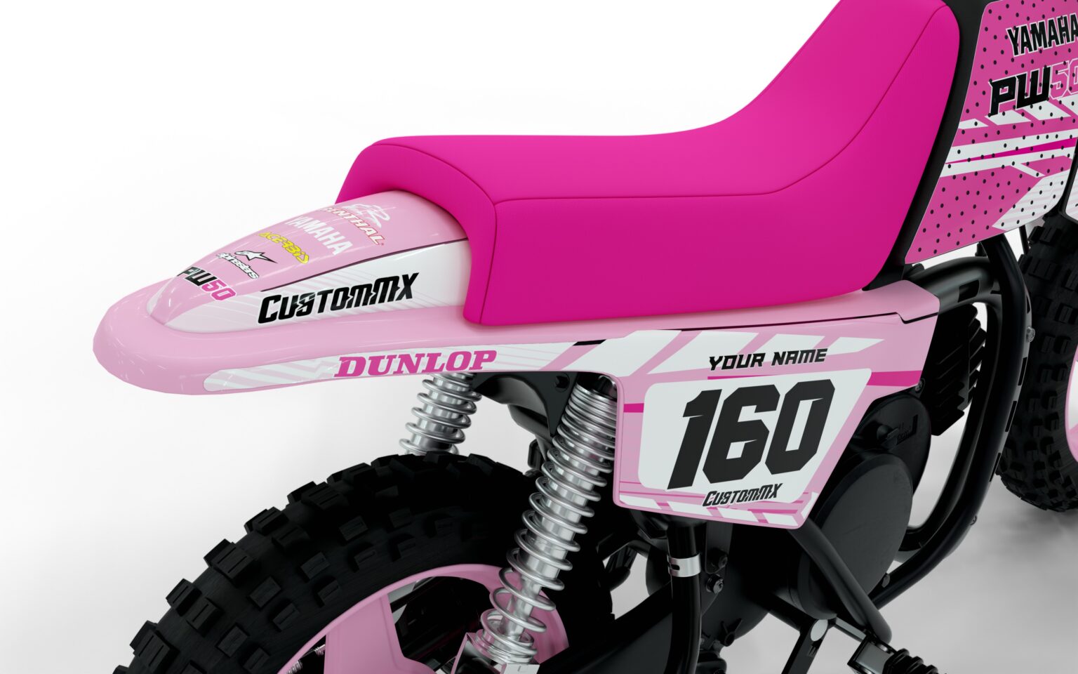 Factory Pink – PW50 GRAPHIC KIT 1981-2023 PEEWEE PW 50 GRAPHICS DECAL ...