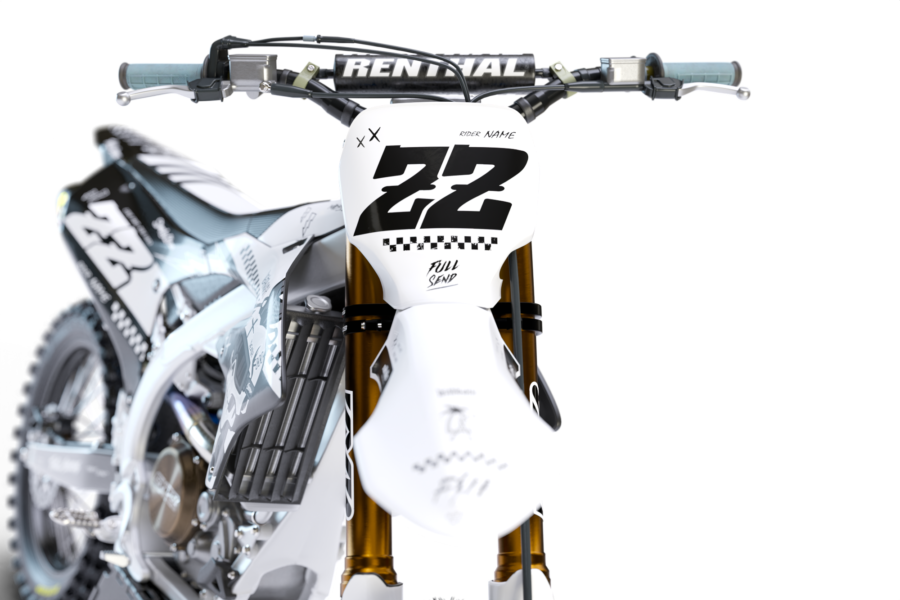 Casablanca (White) Series - Yamaha YZ/YZF/WR Graphics Kit - Image 2