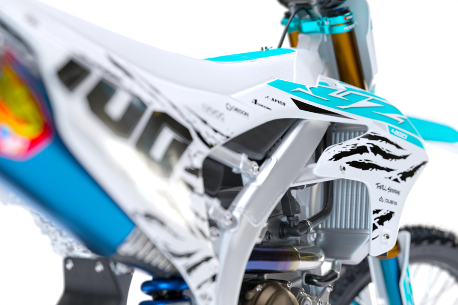 Sacramento (Teal) Series - Yamaha YZ/YZF/WR Graphics Kit - Image 4