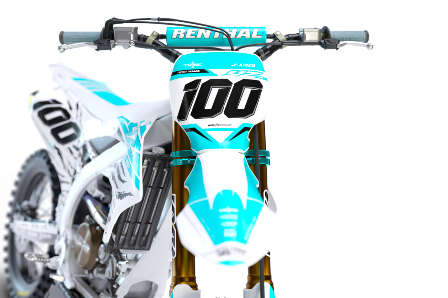 Sacramento (Teal) Series - Yamaha YZ/YZF/WR Graphics Kit - Image 2