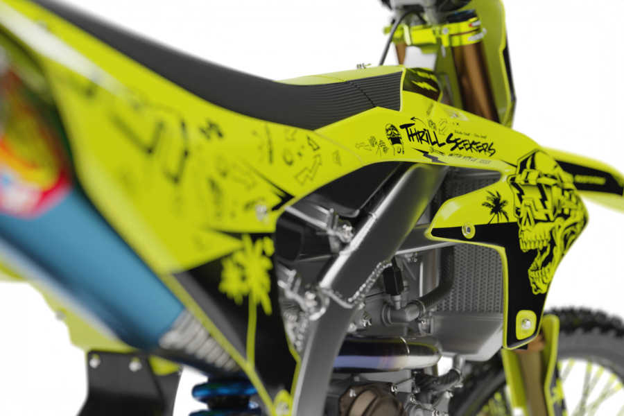 Austin (Fluorescent) Series - Yamaha YZ/YZF/WR Graphics Kit - Image 4