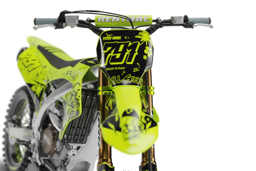 Austin (Fluorescent) Series - Yamaha YZ/YZF/WR Graphics Kit - Image 2