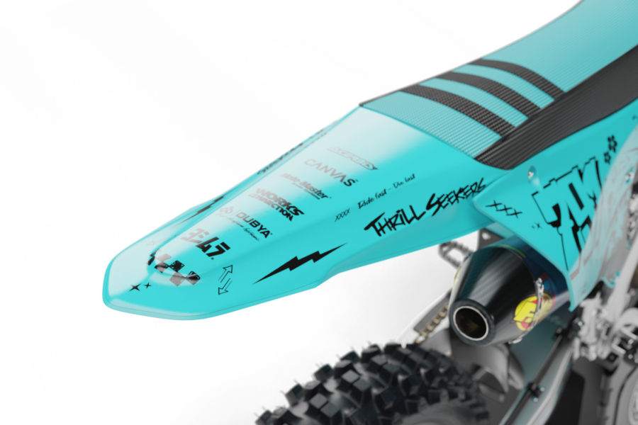 Austin (Teal) Series - Yamaha YZ/YZF/WR Graphics Kit - Image 3