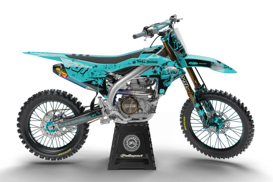 Austin (Teal) Series - Yamaha YZ/YZF/WR Graphics Kit