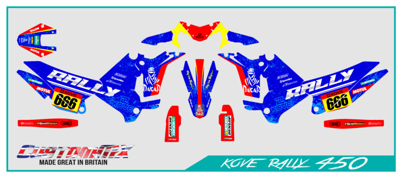 Kove 450 Rally Graphics - Style 2