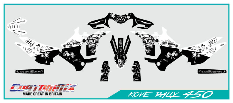 Kove 450 Rally Graphics - Style 4