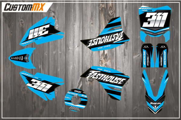 Havana (Cyan) Series - Funbikes MXR  1000/1300/1500/1600 Graphics Kit