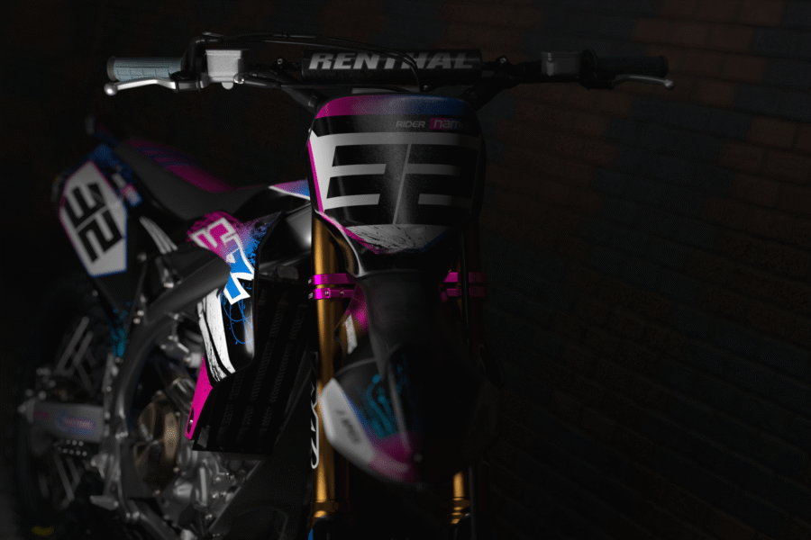 Fluid (Black) Series - Yamaha YZ/YZF/WR Graphics Kit - Image 2