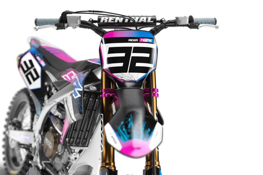 Fluid (Black) Series - Yamaha YZ/YZF/WR Graphics Kit - Image 4