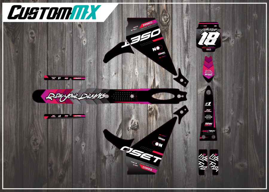 OSET 20.0 (ABERDEEN) GRAPHICS KIT DECALS ELECTRIC BIKE