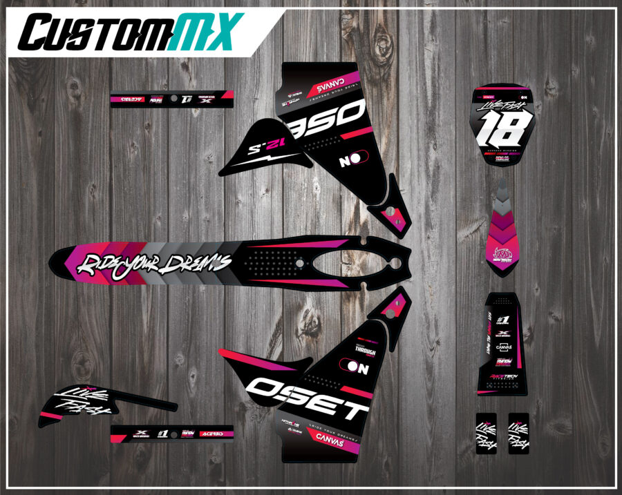 OSET 12.5 (ABERDEEN) GRAPHICS KIT DECALS ELECTRIC BIKE