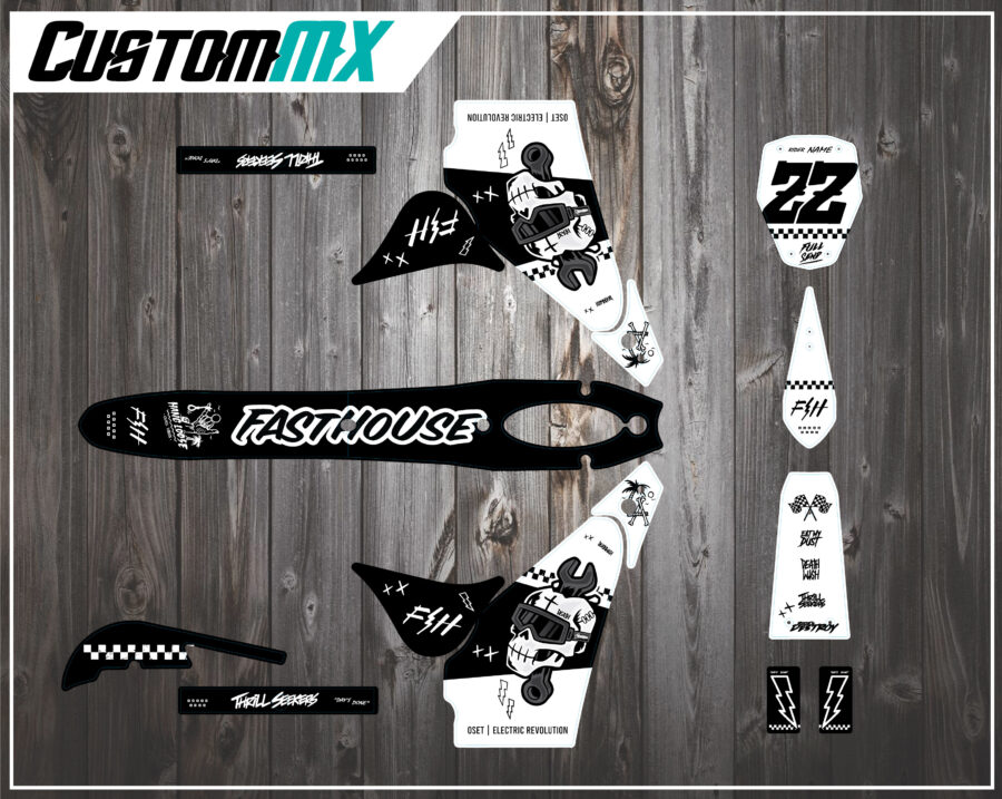 OSET 12.5 (CASABLANCA) GRAPHICS KIT DECALS ELECTRIC BIKE