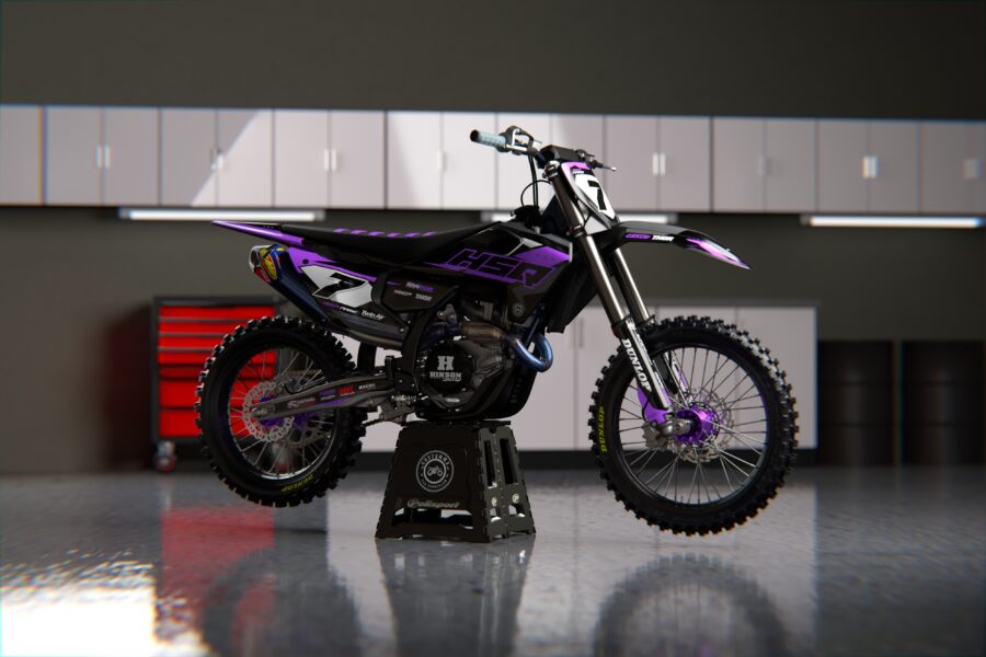 Alternative view of Manchester (Lilac) Series - Husqvarna TE / FC / FE / WR / CR / TC Full Graphics Kit