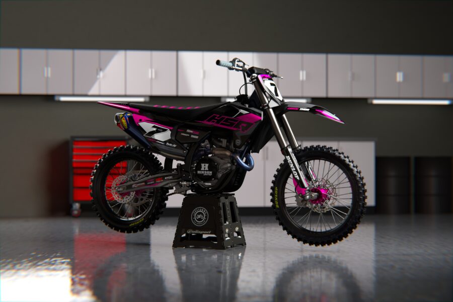 Alternative view of Manchester (Pink) Series - Husqvarna TE / FC / FE / WR / CR / TC Full Graphics Kit