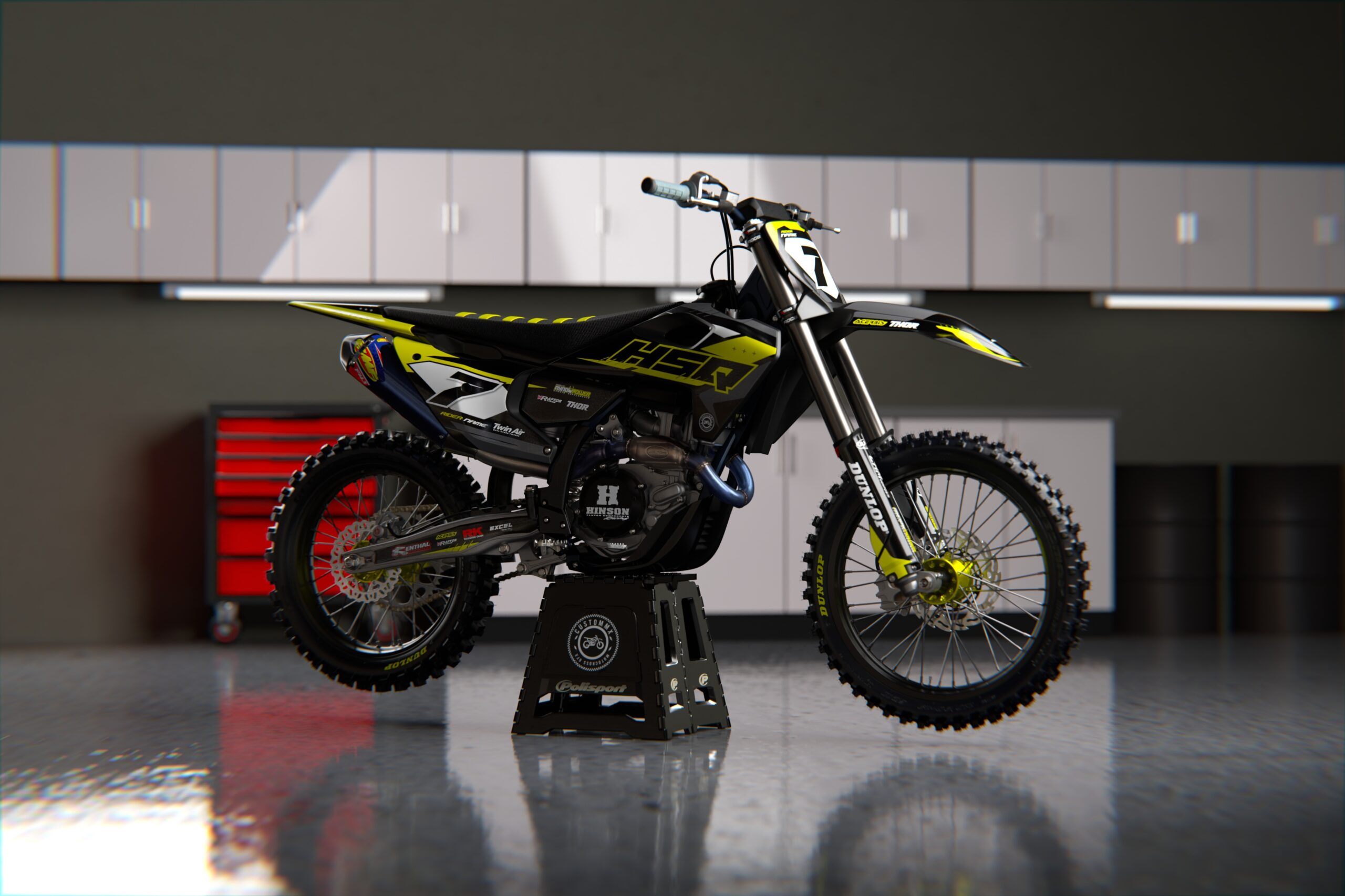 Manchester (Sand) Series - Husqvarna TE / FC / FE / WR / CR / TC Full Graphics Kit - Image 2