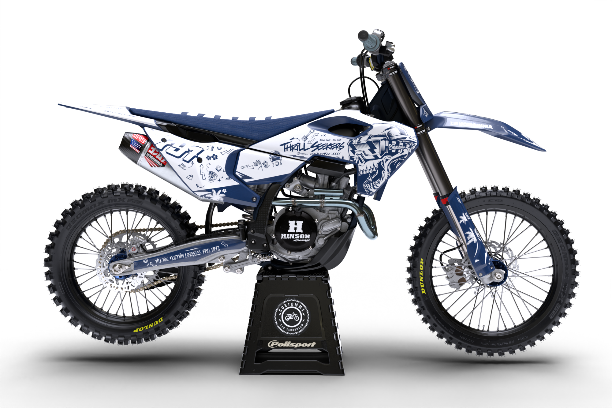 Austin (Blue) Series - Husqvarna TE / FC / FE / WR / CR / TC Full Graphics Kit