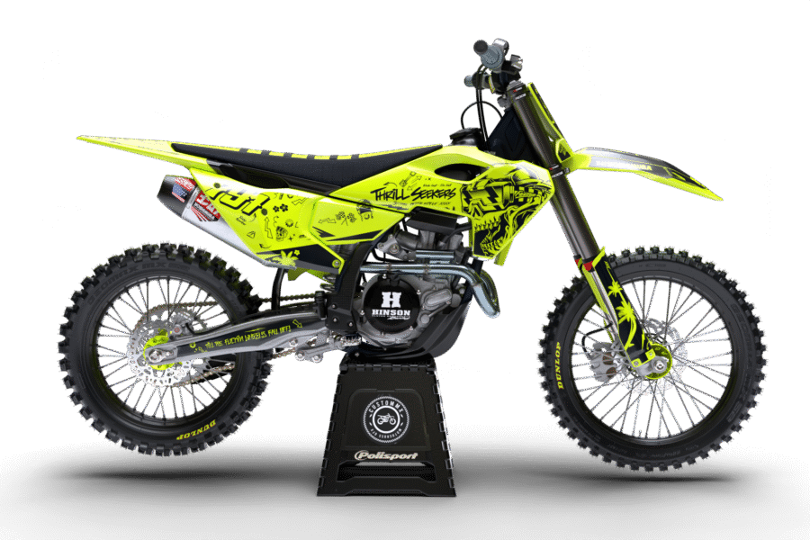 Austin (Fluorescent Yellow) Series - Husqvarna TE / FC / FE / WR / CR / TC Full Graphics Kit