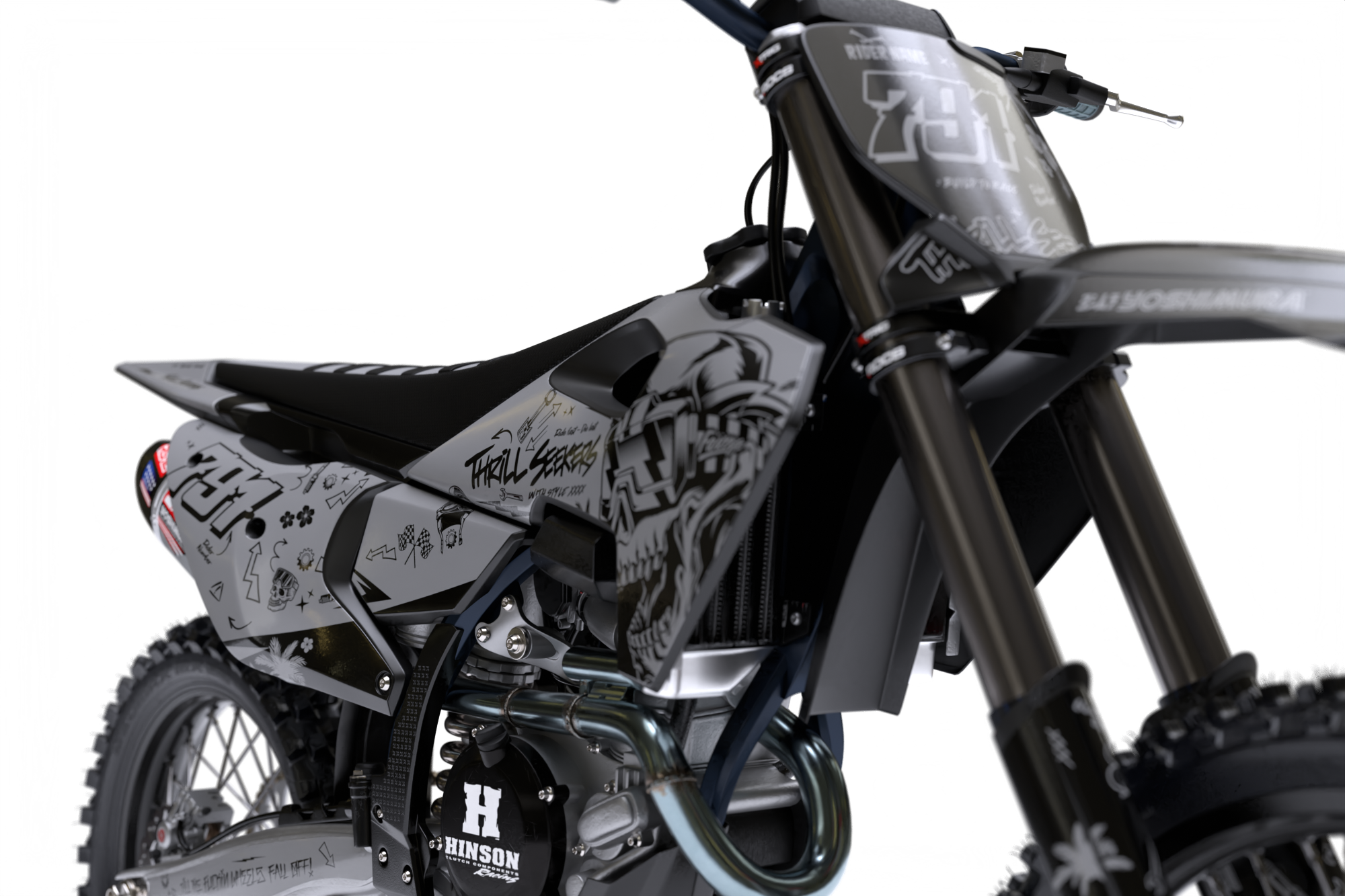 Austin (Mono) Series - Husqvarna TE / FC / FE / WR / CR / TC Full Graphics Kit - Image 7