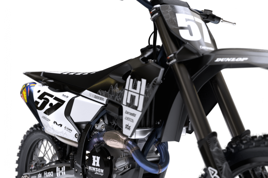 Alternative view of EnduroPro (Black) Series - Husqvarna TE / FC / FE / WR / CR / TC Full Graphics Kit