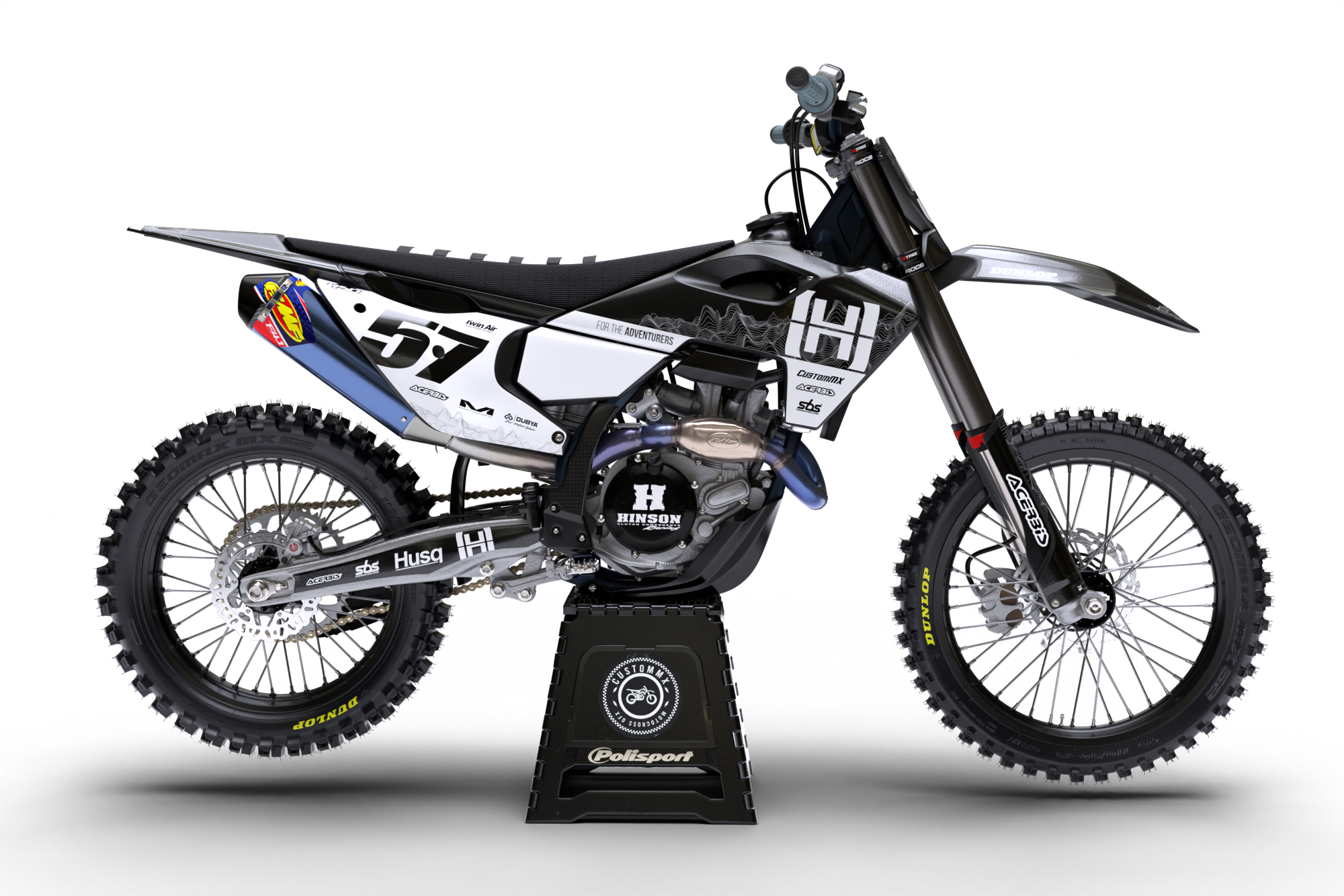 EnduroPro (Black) Series - Husqvarna TE / FC / FE / WR / CR / TC Full Graphics Kit