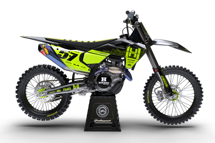 EnduroPro (Fluorescent Yellow) Series - Husqvarna TE / FC / FE / WR / CR / TC Full Graphics Kit