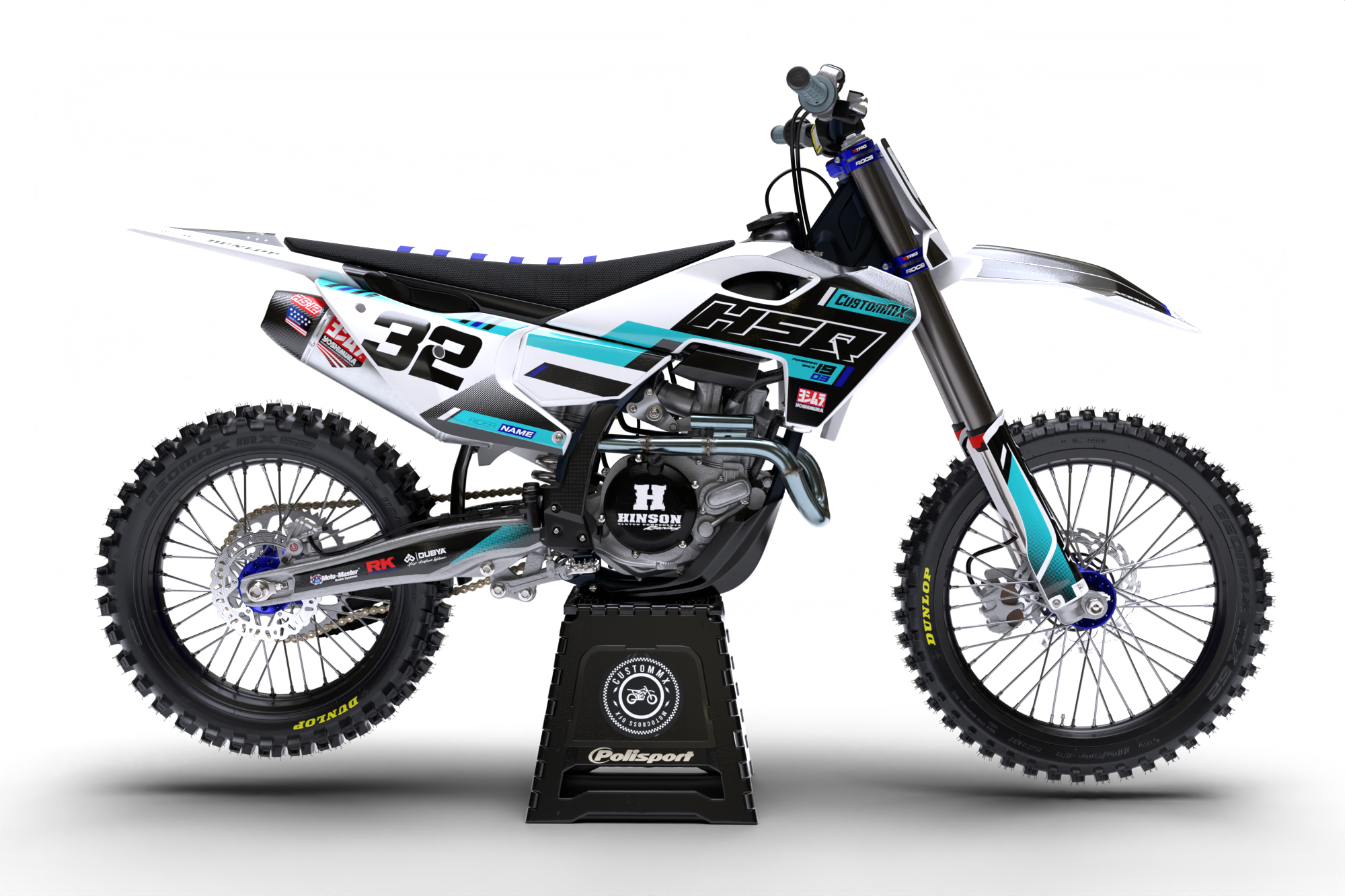 Grit (Cyan) Series - Husqvarna TE / FC / FE / WR / CR / TC Full Graphics Kit