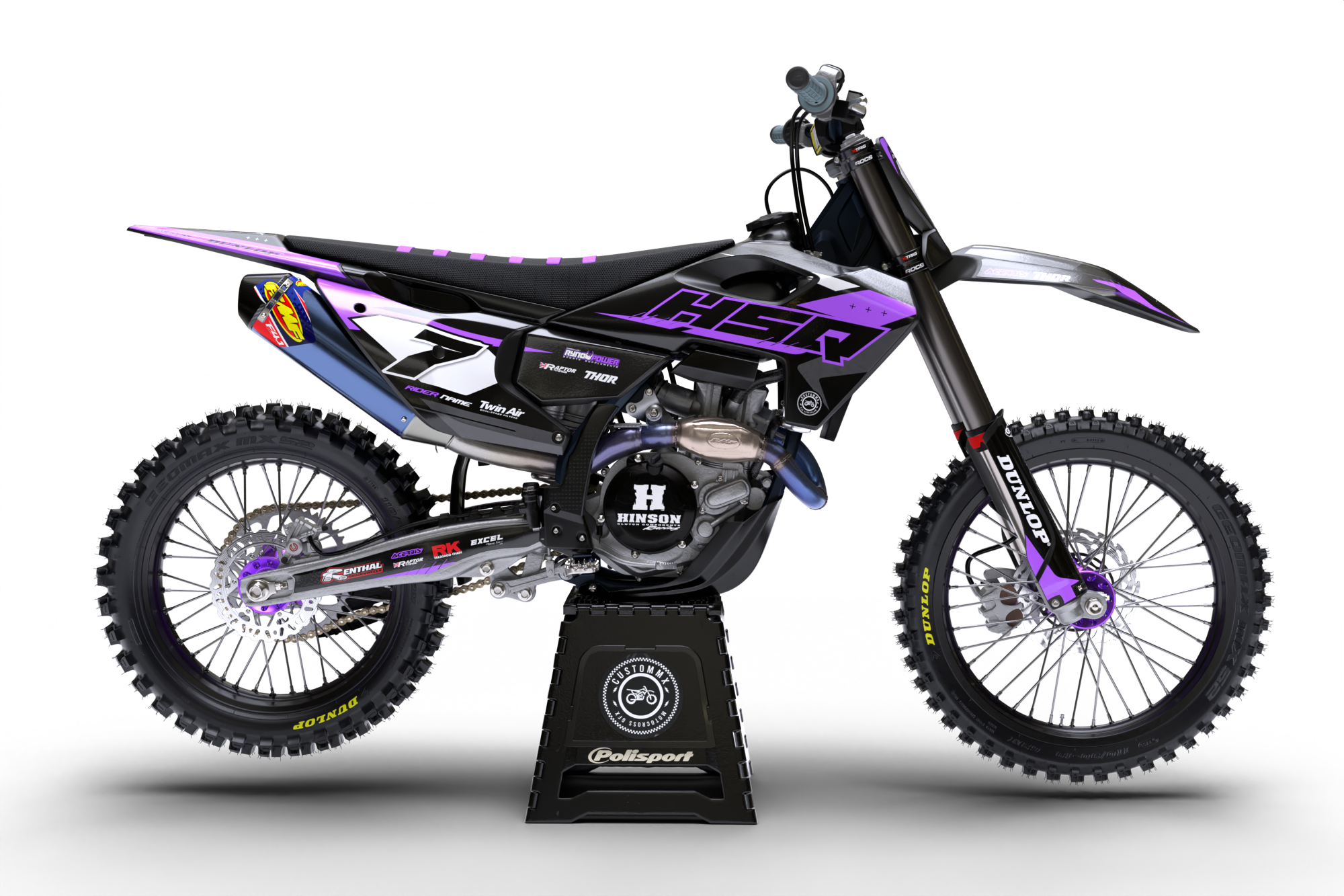 Manchester (Lilac) Series - Husqvarna TE / FC / FE / WR / CR / TC Full Graphics Kit