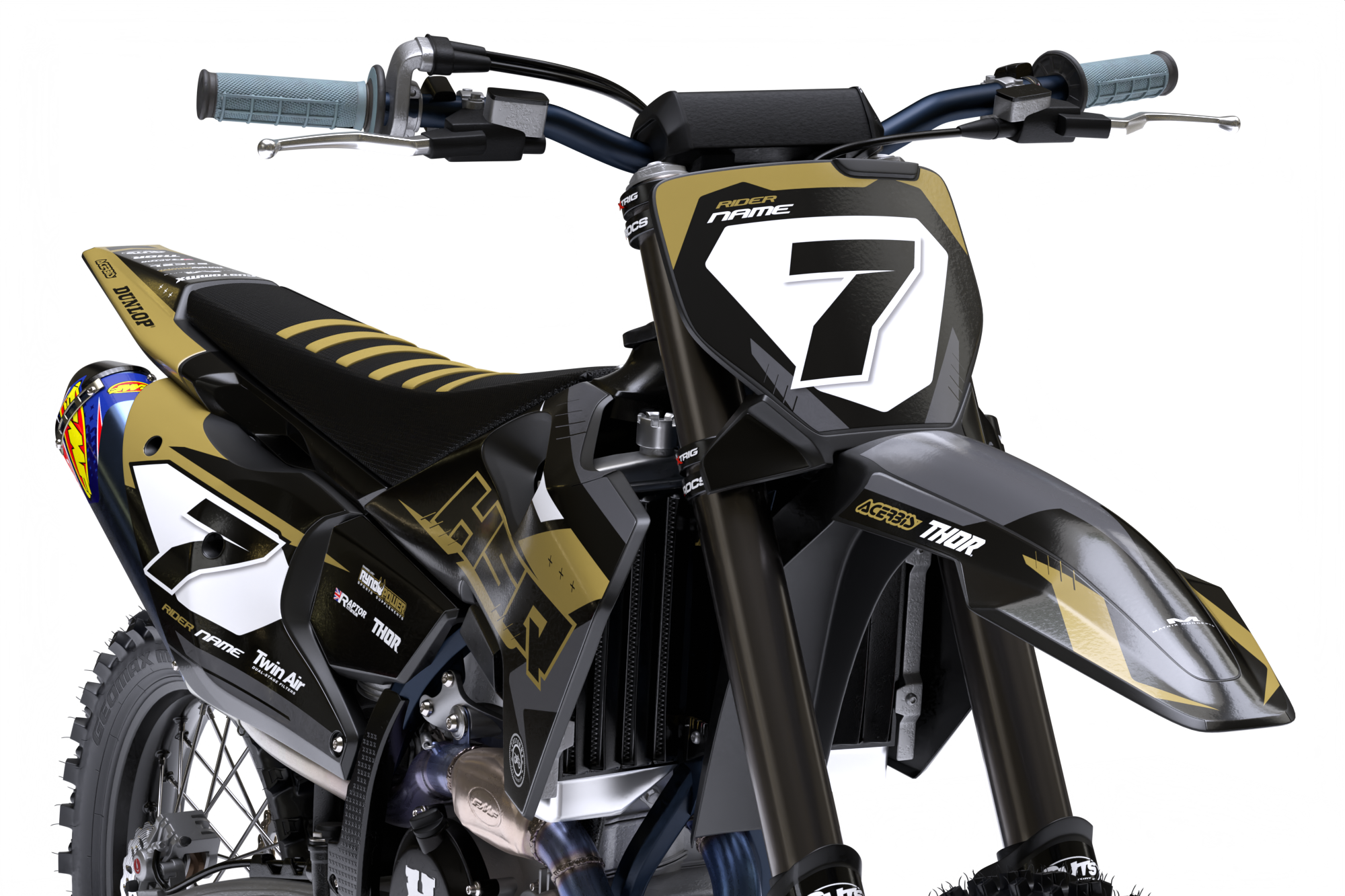 Manchester (Sand) Series - Husqvarna TE / FC / FE / WR / CR / TC Full Graphics Kit - Image 3