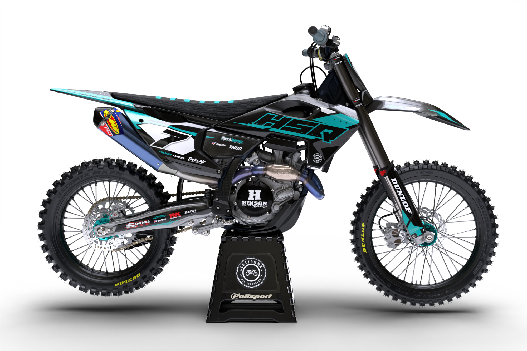 Manchester (Teal) Series - Husqvarna TE / FC / FE / WR / CR / TC Full Graphics Kit