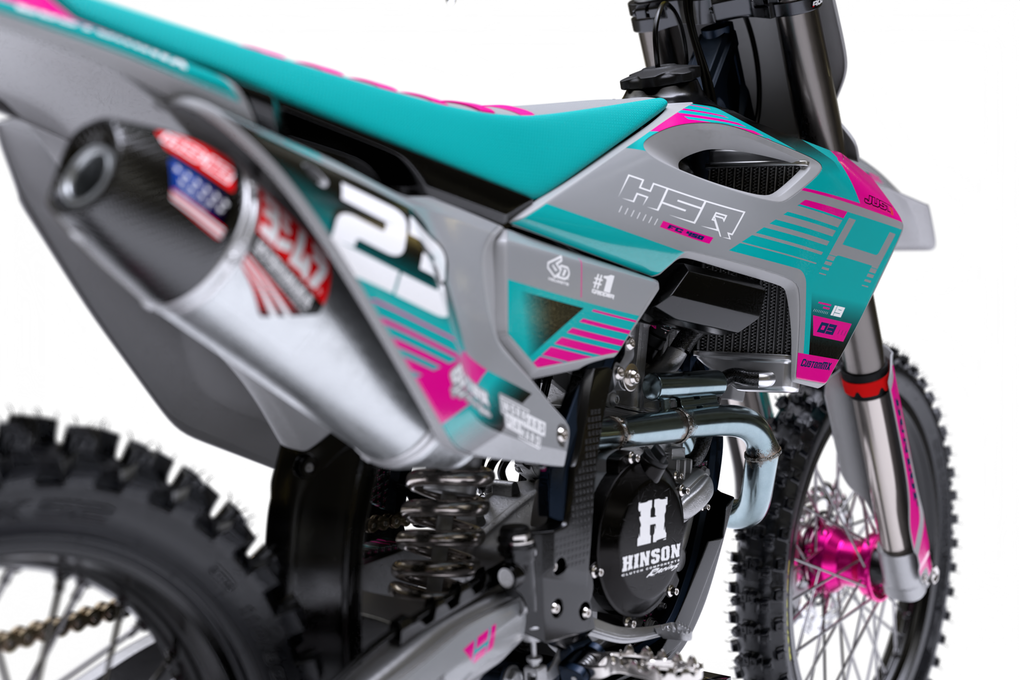 Sky (Haze) Series - Husqvarna TE / FC / FE / WR / CR / TC Full Graphics Kit - Image 5