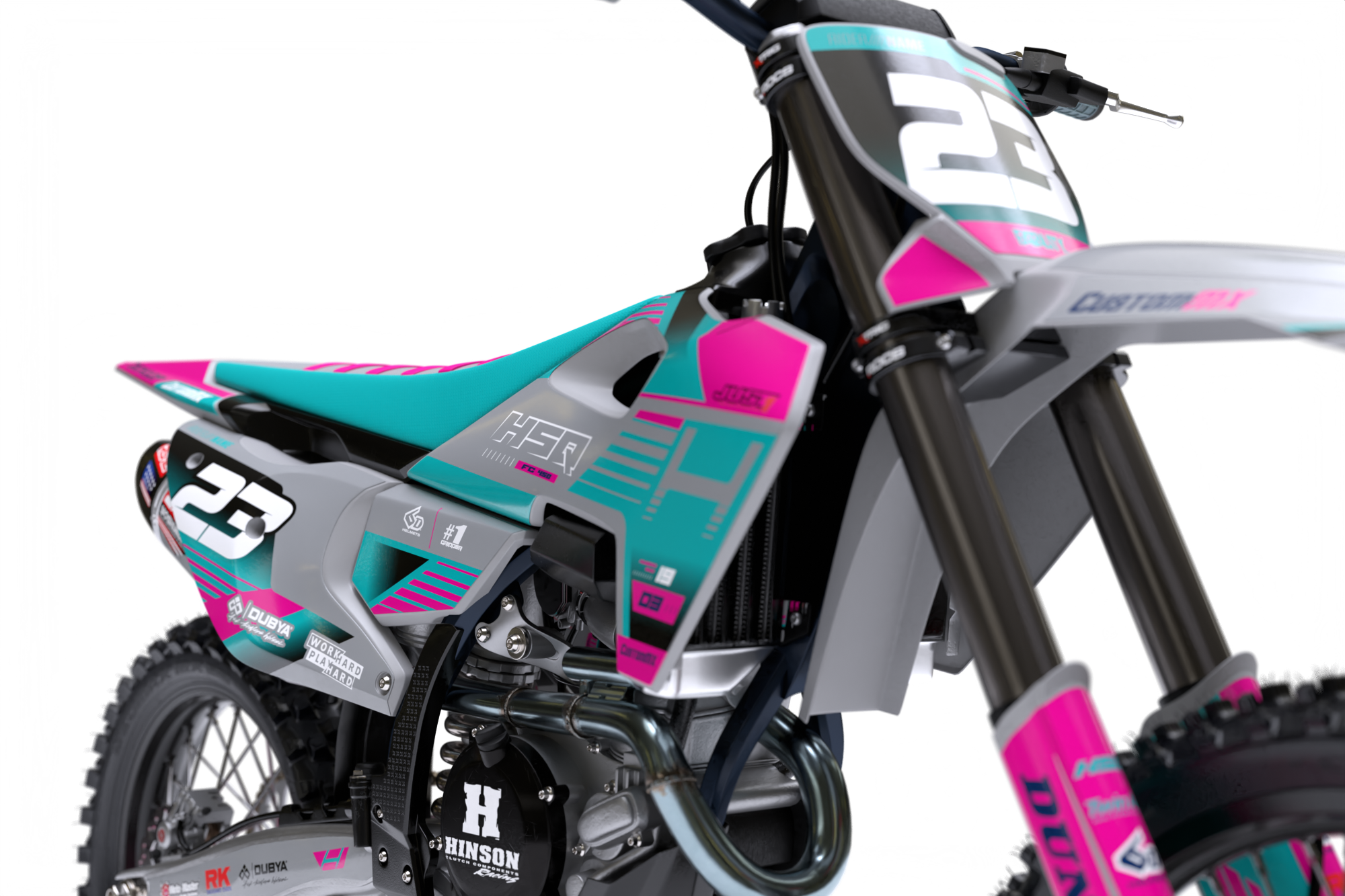 Sky (Haze) Series - Husqvarna TE / FC / FE / WR / CR / TC Full Graphics Kit - Image 6